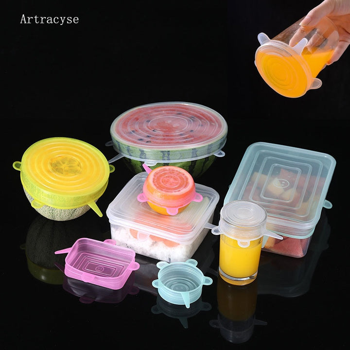 Silicone Cover Stretch Lids Reusable Durable