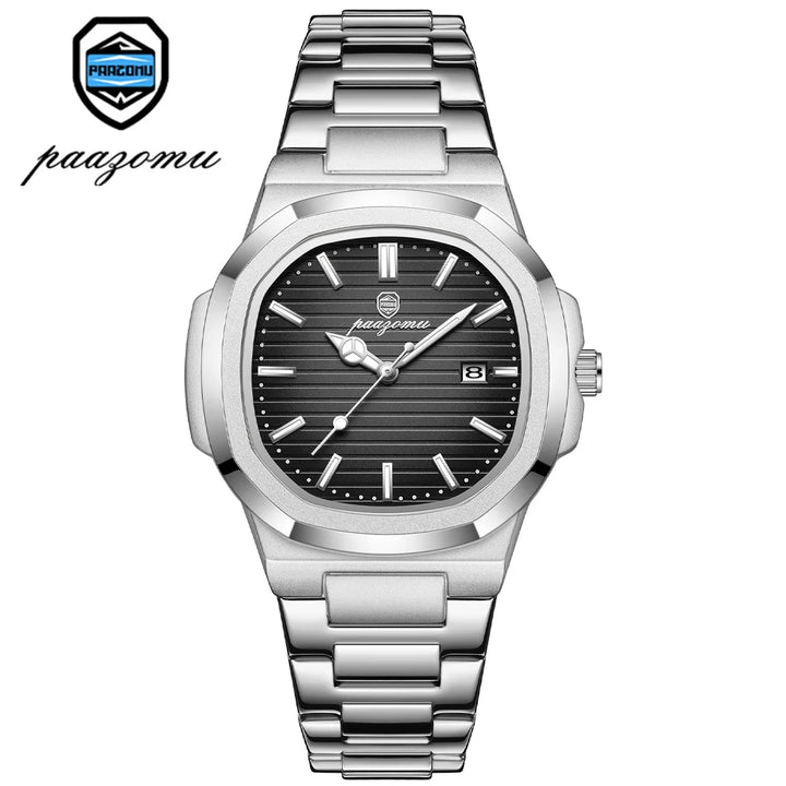 PAAZOMU Luxury Man Wristwatch Waterproof Luminous